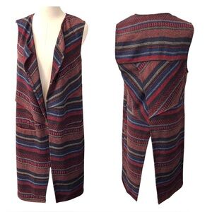 BCBGeneration Wool Blend Long Sweater Vest Size Small